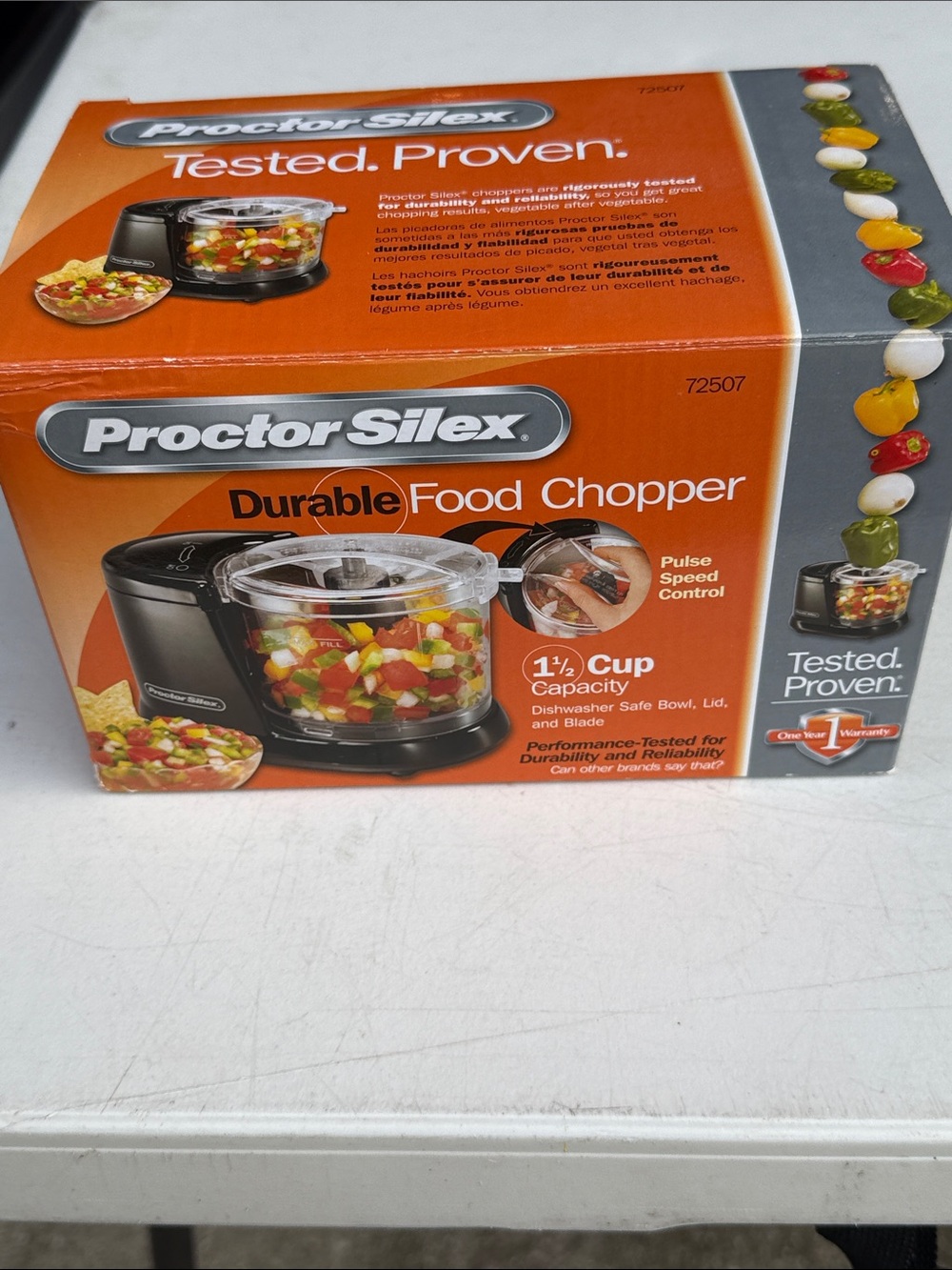 Proctor Silex Black Durable Food Chopper - 1½ Cup
